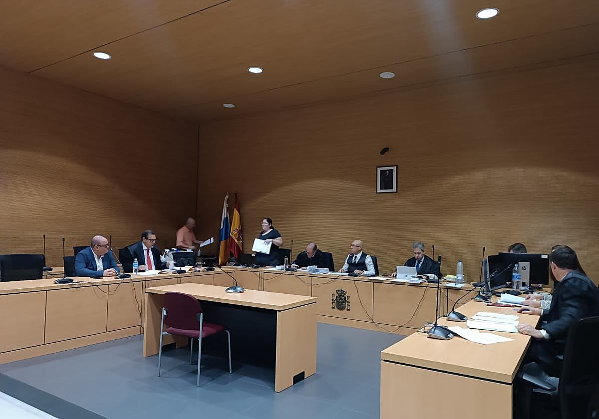 Imagen del juicio celebrado en la Sección Primera de la Audiencia Provincial de Las Palmas