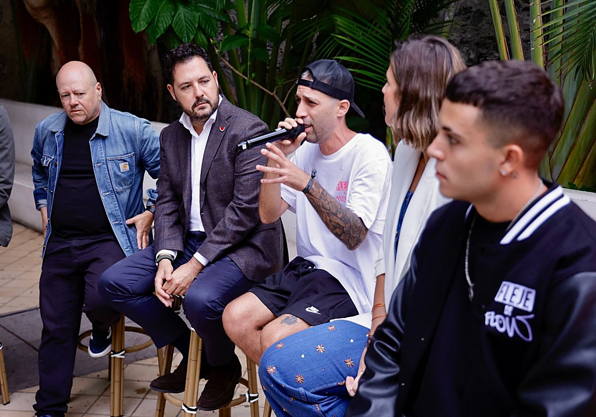 Imagen del acto de presentación del Fleje de Flow Fest.