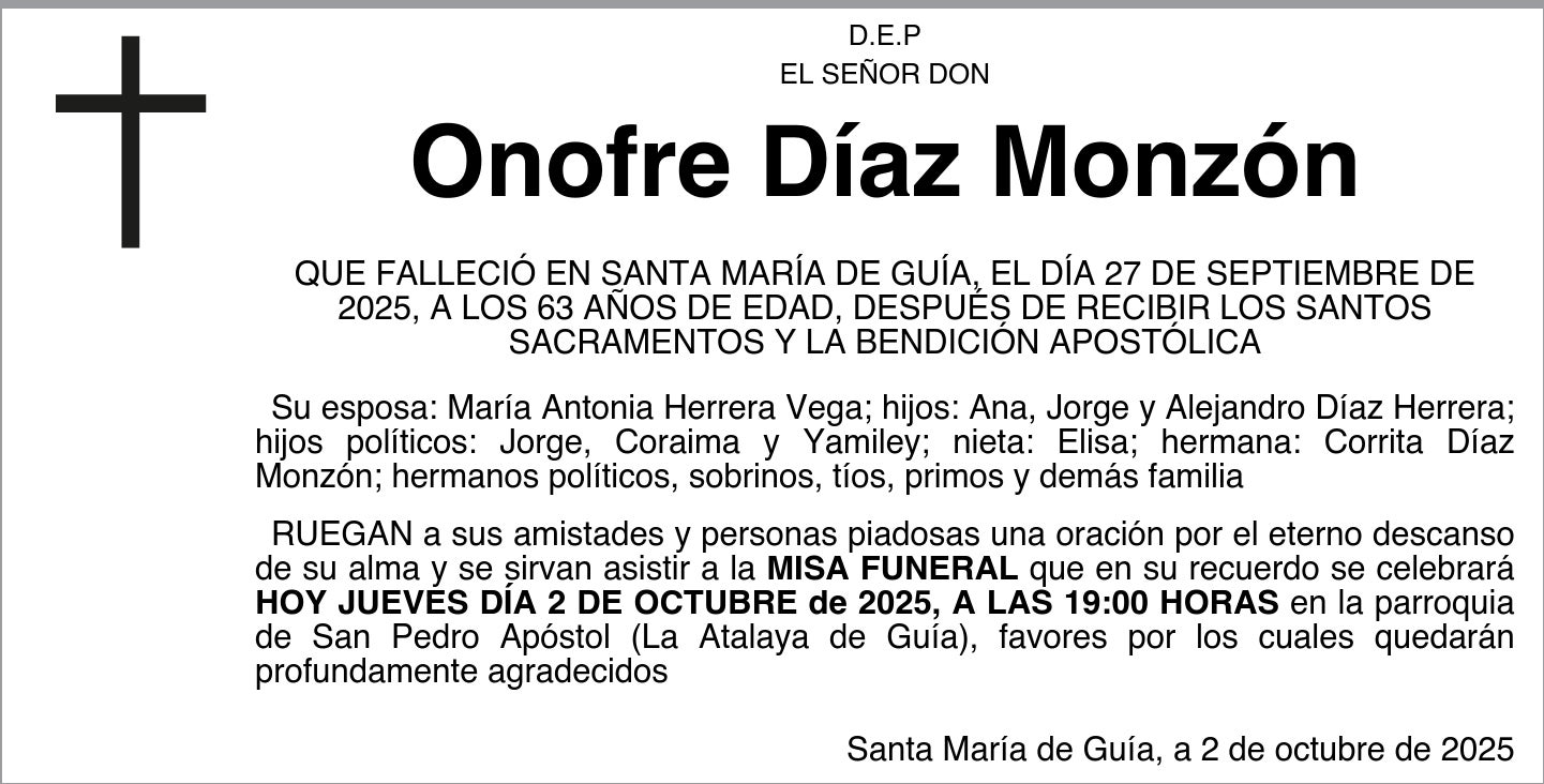 Onofre Díaz Monzón