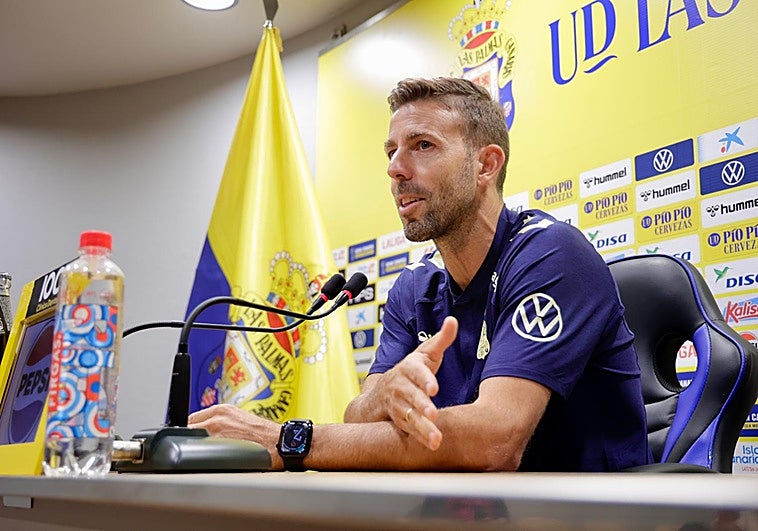 Luis García, en la rueda de prensa previa al partido contra el Cádiz.