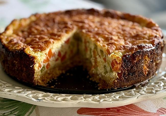 Cheesecake salado de verduras