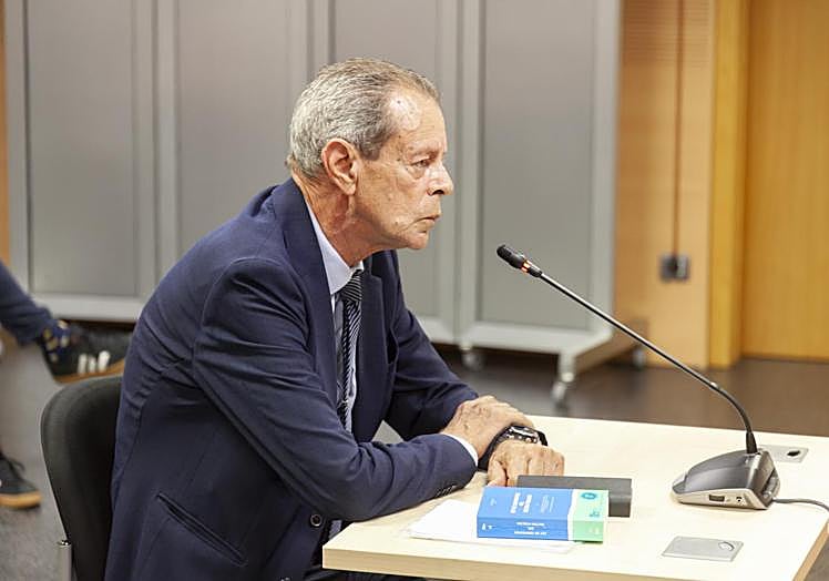Carlos Sáenz, exinterventor, durante su declaración.