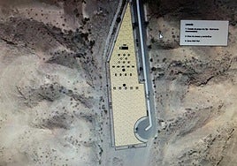 Plano que recoge la superficie de la concesión solicitada y su disposición en el barranco.