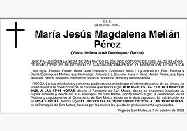 María Jesús Magdalena Melián Pérez