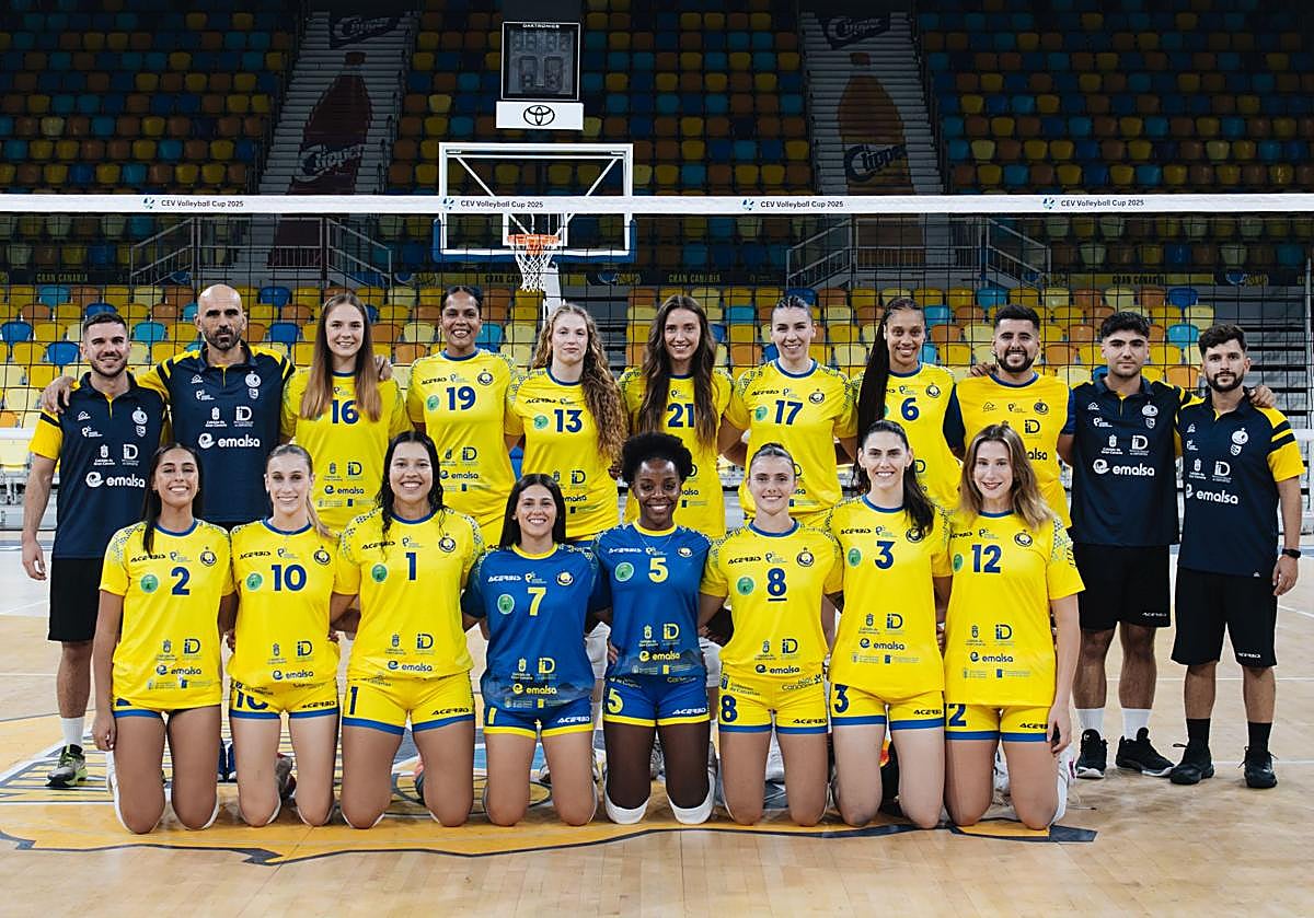 Imagen de la plantilla al completo del Emalsa Gran Canaria para encarar el nuevo curso.
