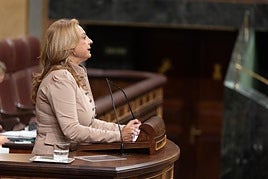 La diputada Cristina Valido fue ayer la encargada de dar el voto de CC a la norma en Madrid.