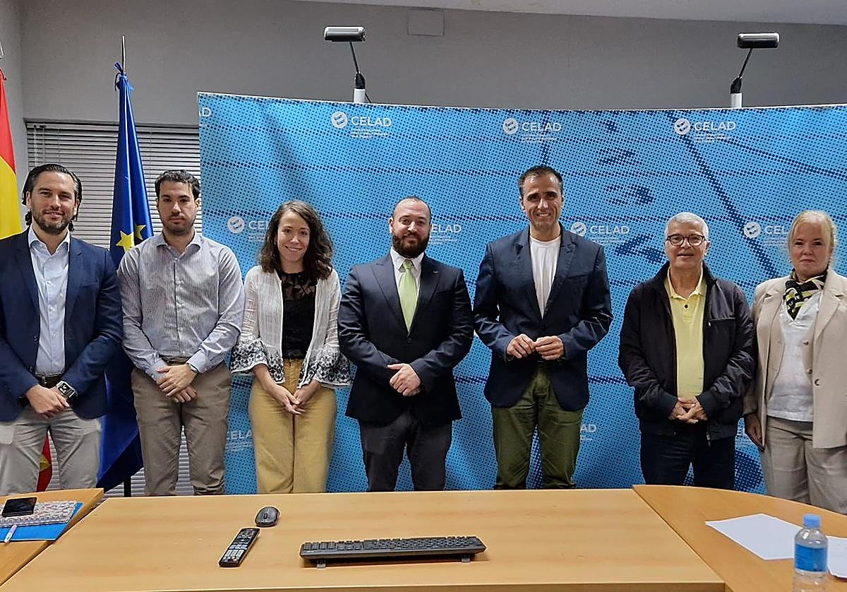 Imagen de la reunión mantenida en Madrid por representantes del Gobierno de Canarias y la Comisión Española para la Lucha contra el Dopaje en el Deporte (CELAD).
