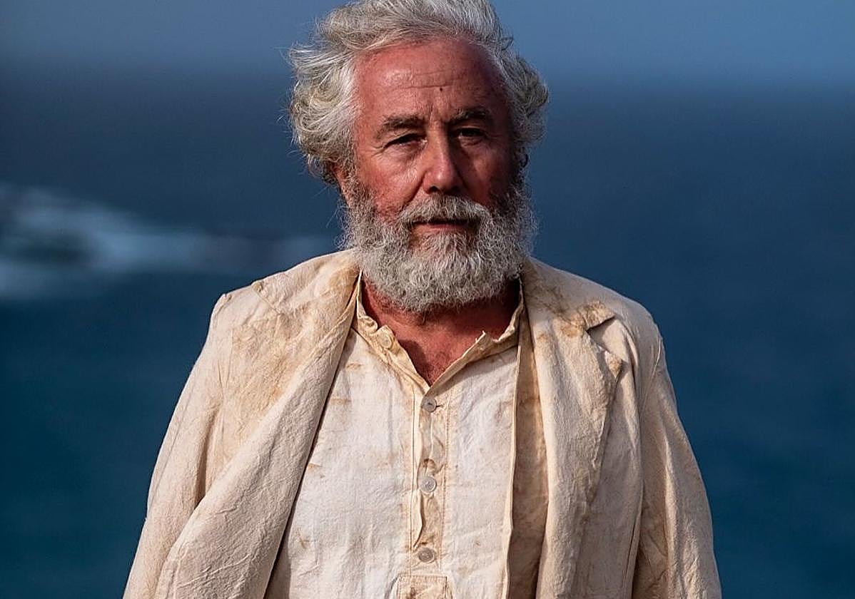 El timplista majorero, caracterizado de Agustín Afonso Ferrer, el médico de los corderos.