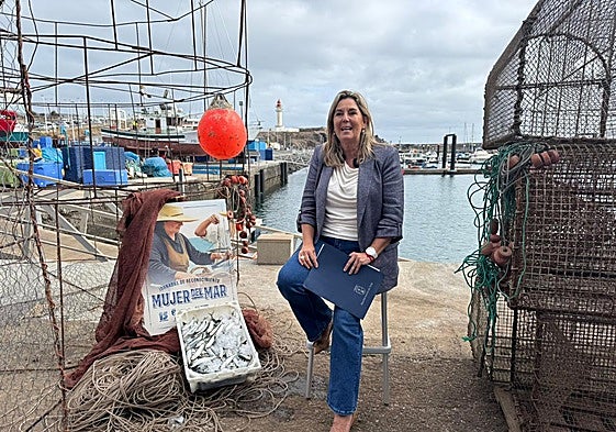Acto de presentación a cargo de la concejala de Sector Primario del Ayuntamiento de Telde, María Calderín.