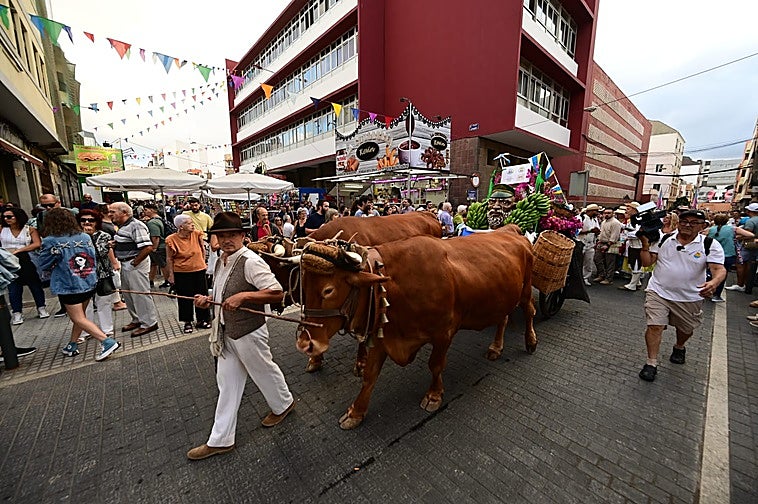 Imagen de la romería de Guanarteme este sábado.