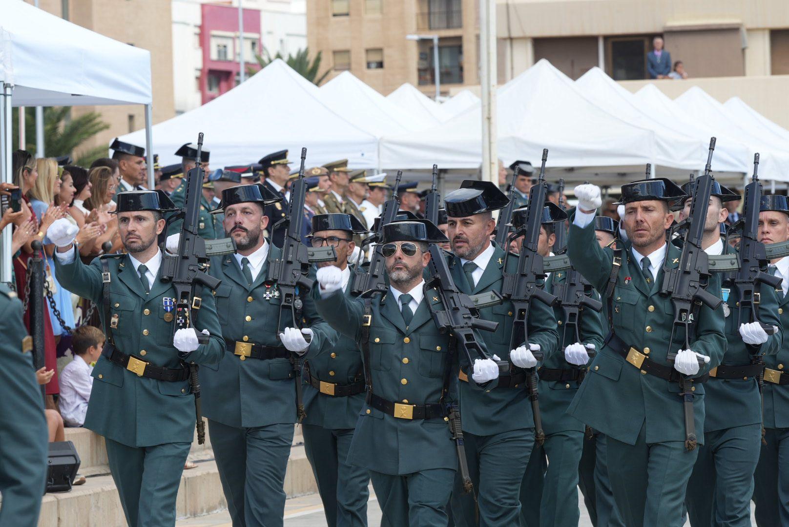 El acto militar en Las Palmas de Gran Canaria, en imágenes