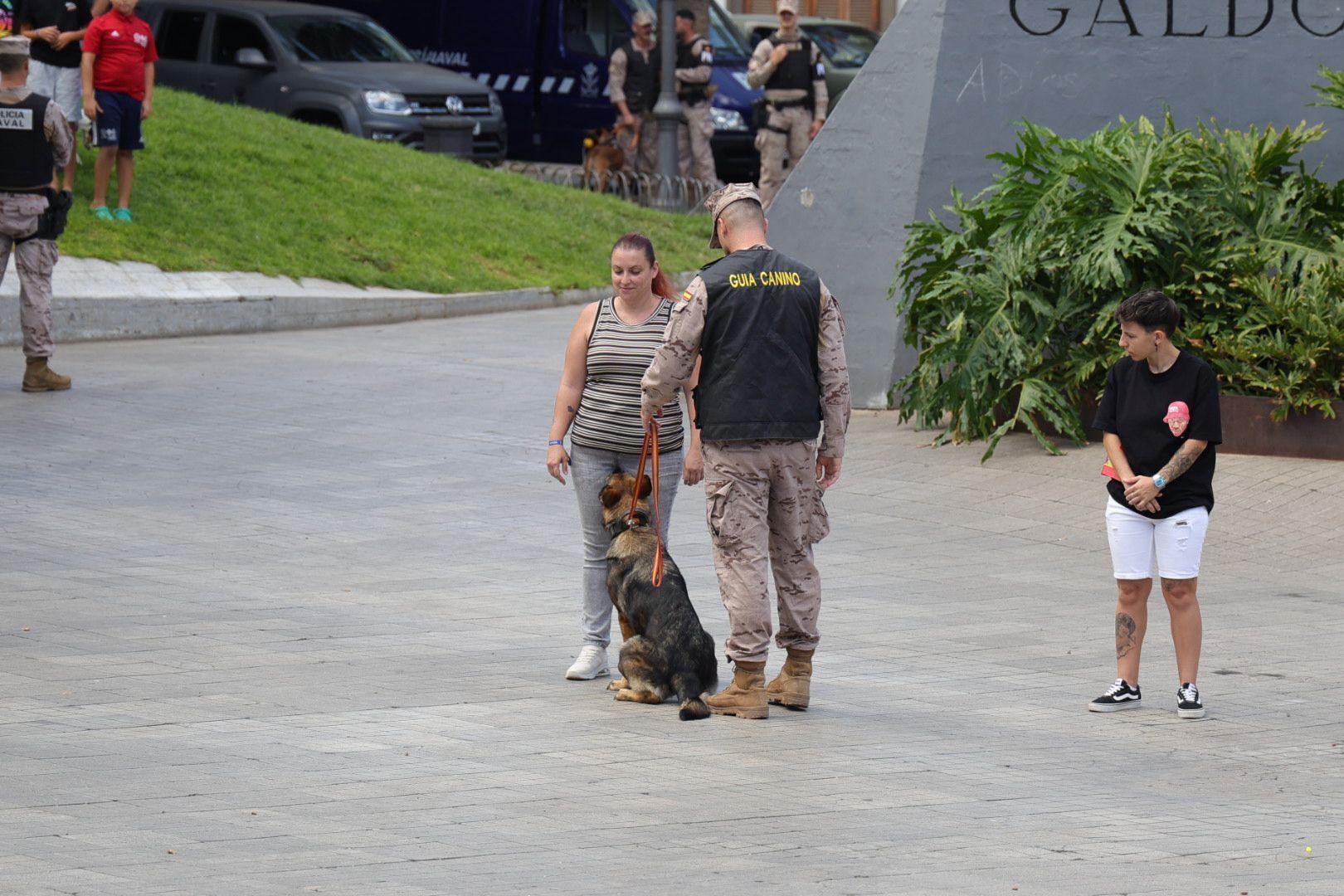 La Fuerzas Armadas exhiben sus recursos materiales y humanos en la plaza de La Feria