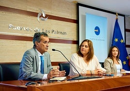 José Mayor, Beatriz Calzada y Betsabé Morales este lunes en rueda de prensa.