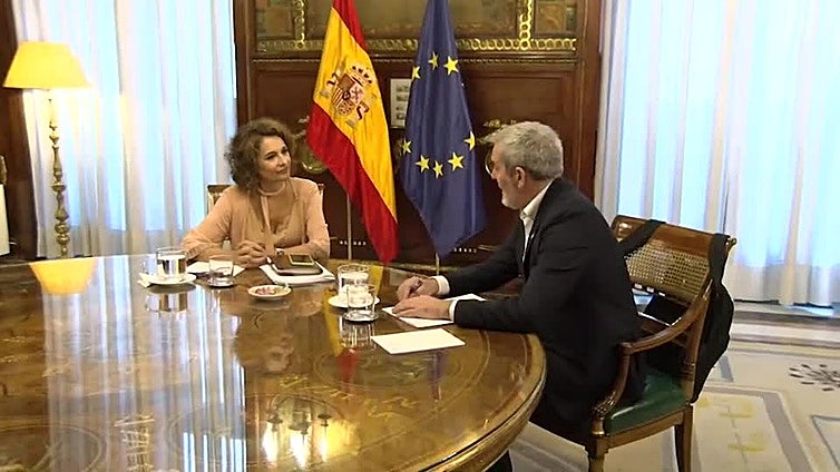 Fernando Clavijo se reúne con la ministra de Hacienda, María Jesús Montero