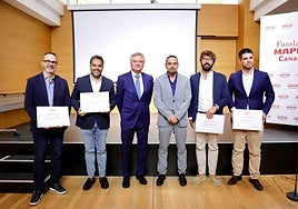 Imágenes del acto de entrega de los premios y becas MIR, de la Fundación Mapfre Canarias 2025