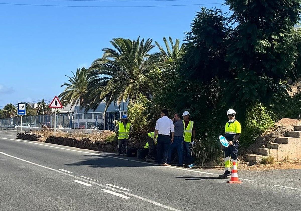 Imagenes de las obras de renovación de la red de abasto.
