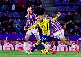 Imagen de Sandro en la última visita de la UD Las Palmas al José Zorrilla.