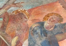 La imagen del informe de Patrimonio Histórico muestra unos posibles daños irreparables en un personaje.