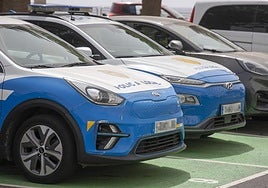 Vehículos de la Policía Local de Arrecife.