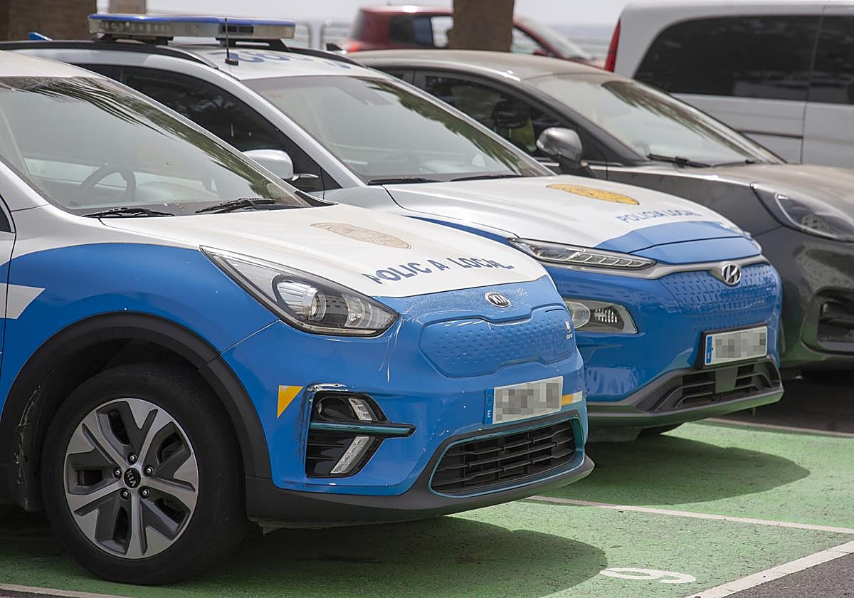 Vehículos de la Policía Local de Arrecife.