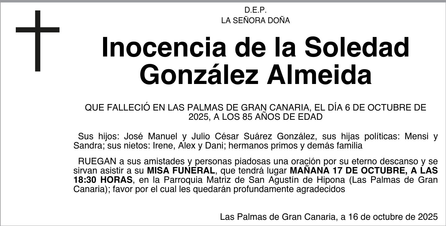 Inocencia de la Soledad González Almeida