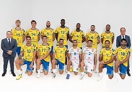 La plantilla del CV Guaguas, lista para la nueva temporada 2025-26.