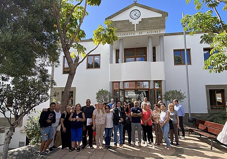 Concentración de vecinos en septiembre pasado exigiendo medidas contra la ciudadana condenada.