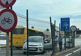 Imagen del accidente en la GC-1.