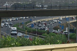 Imagen de archivo de atascos en Gran Canaria.