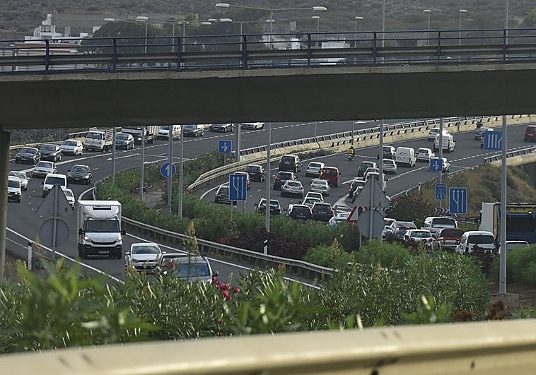 Imagen de archivo de atascos en Gran Canaria.