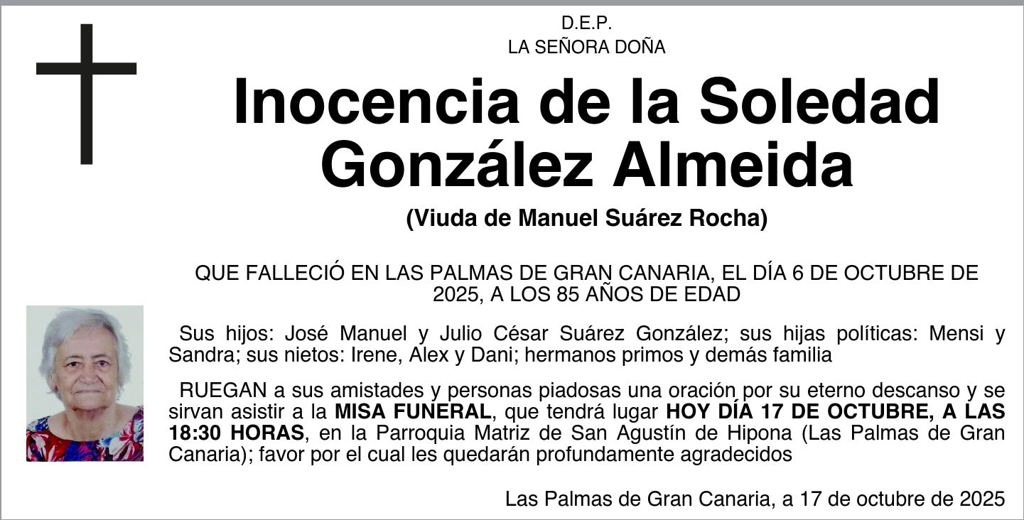 Inocencia de la Soledad González Almeida