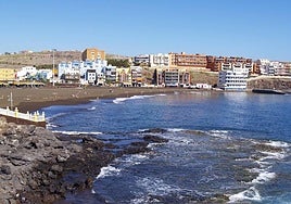 Imagen de la playa de Melenara, Telde.