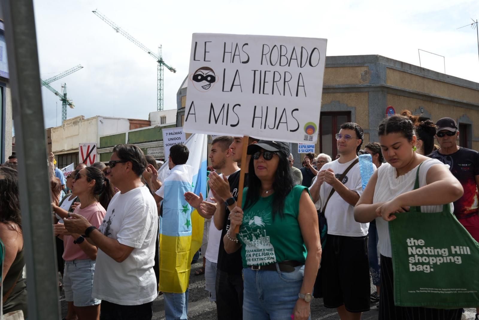 Manifestación en Guanarteme: los vecinos protestan por la especulación urbanística