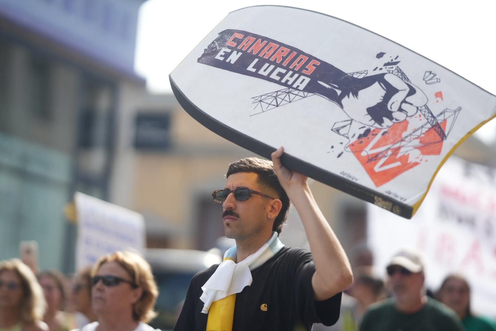 Manifestación en Guanarteme: los vecinos protestan por la especulación urbanística