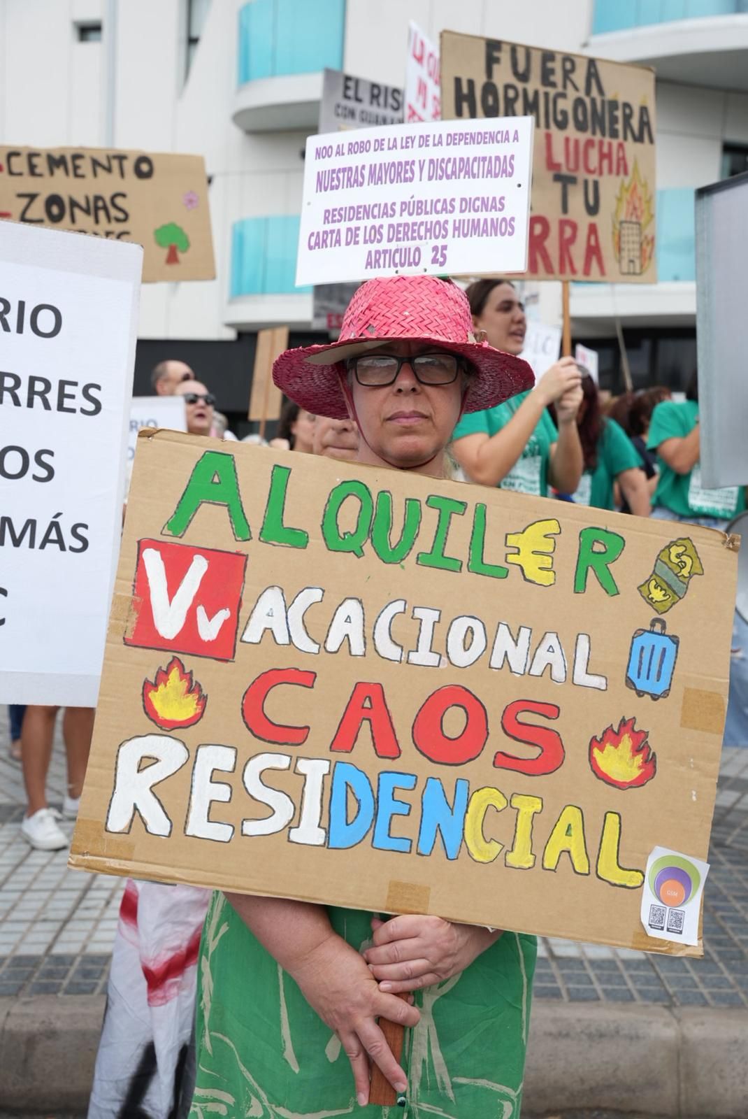 Manifestación en Guanarteme: los vecinos protestan por la especulación urbanística