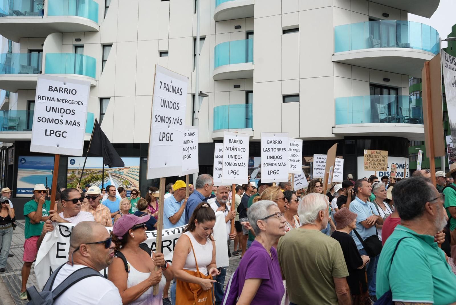 Manifestación en Guanarteme: los vecinos protestan por la especulación urbanística