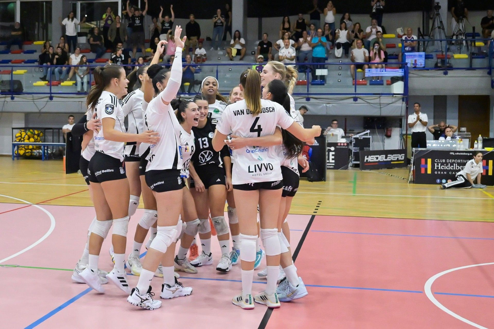 Así celebró el Heidelberg la victoria.