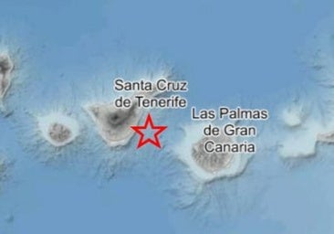 Un seísmo de magnitud 3,4 entre Gran Canaria y Tenerife se deja sentir con intensidad 2
