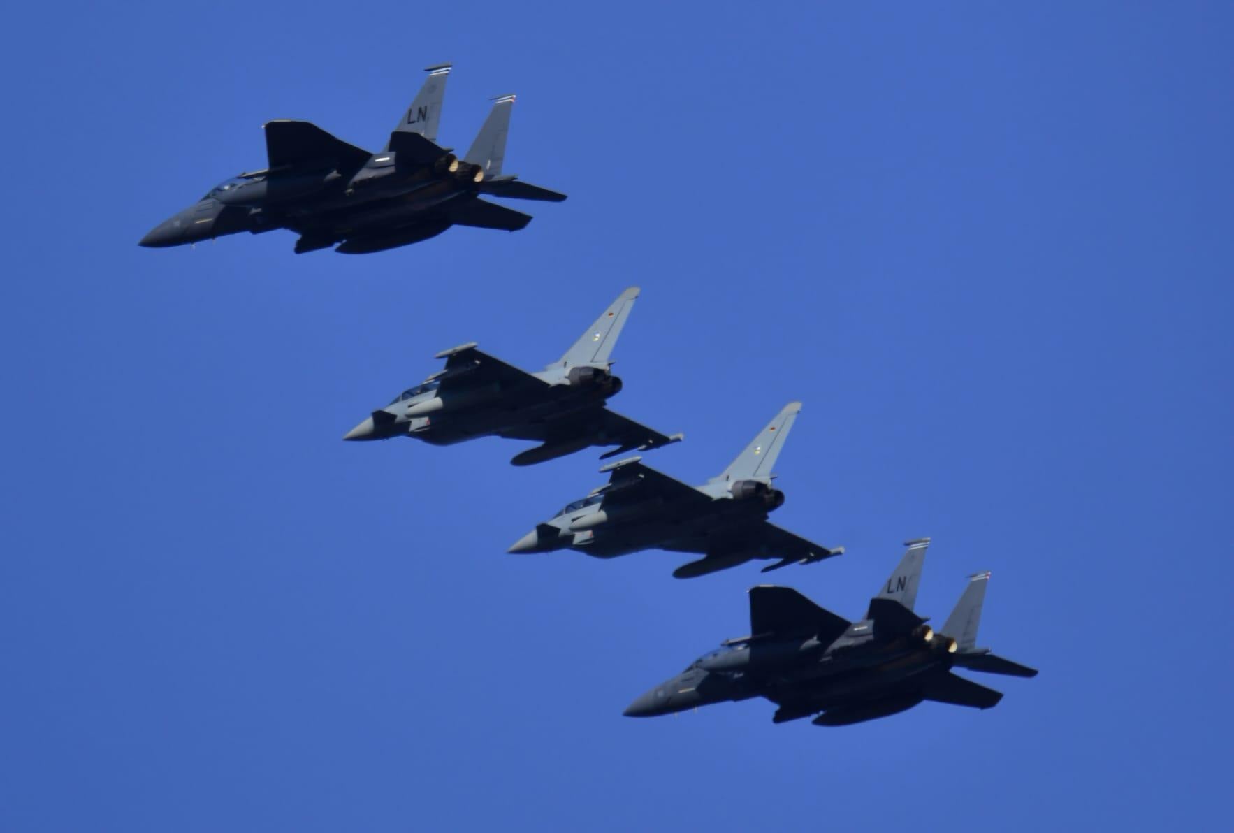 Maniobras de la OTAN sobre el cielo de Canarias, en imágenes