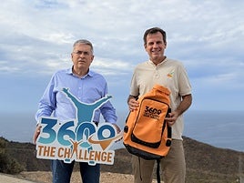 Marco Aurelio Pérez, alcalde de San Bartolomé de Tirajana, y Fernando González, CEO de Arista Eventos.