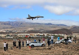 Los 'spotters' están disfrutando estos días en Gran Canaria de las maniobras militares Ocean Sky.