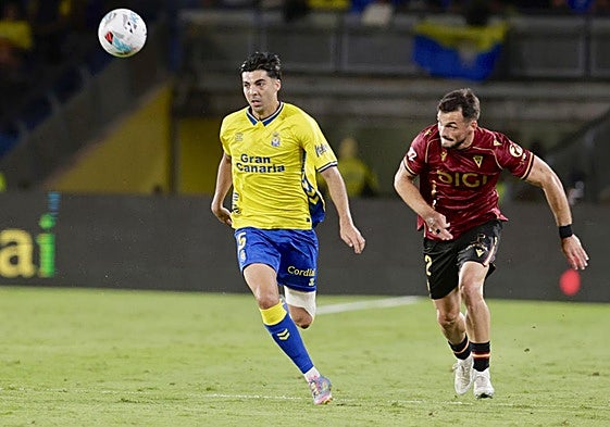 Enrique Clemente, contra el Cádiz.