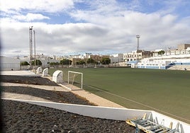 Vista parcial del campo de futbol de San Francisco Javier.