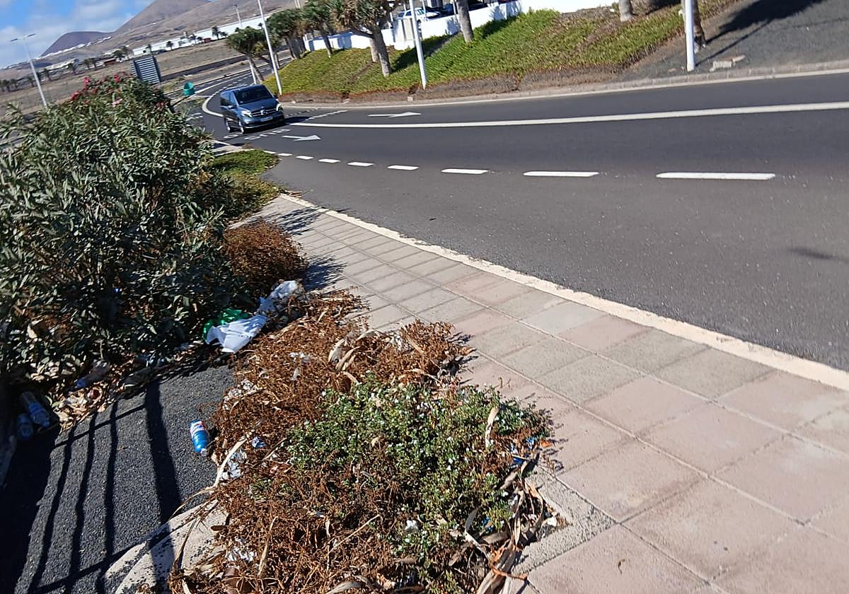 Trazado que permite el acceso a la zona de salidas de la terminal principal.