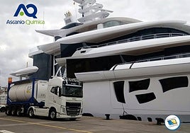 Imagen de la descarga de un yate