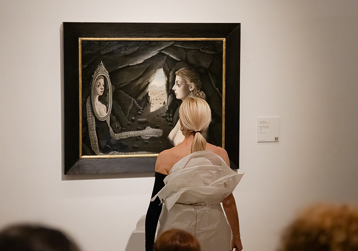 Imagen de Teresa Correa durante su performance en el Thyssen.