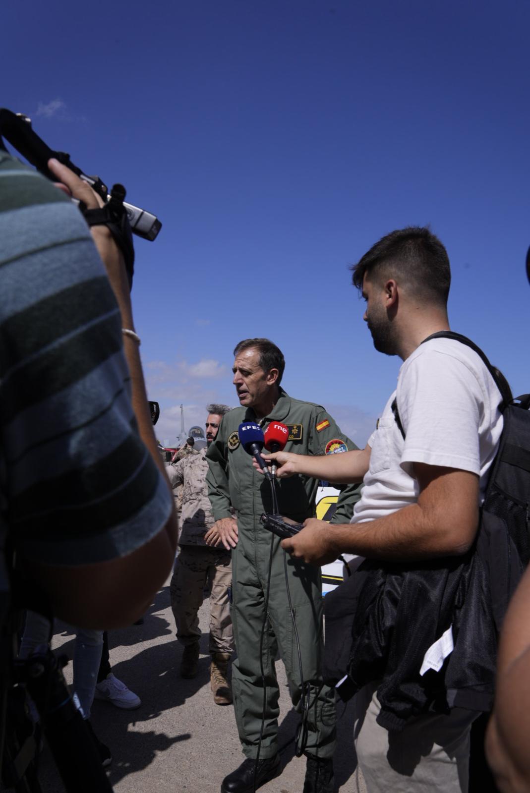 El Ejército del Aire informa en la Base Aérea de Gando, en imágenes