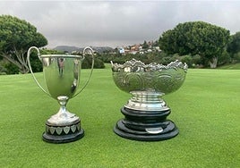 Imagen de los dos prestigiosos trofeos que se ponen en juego este fin de semana.