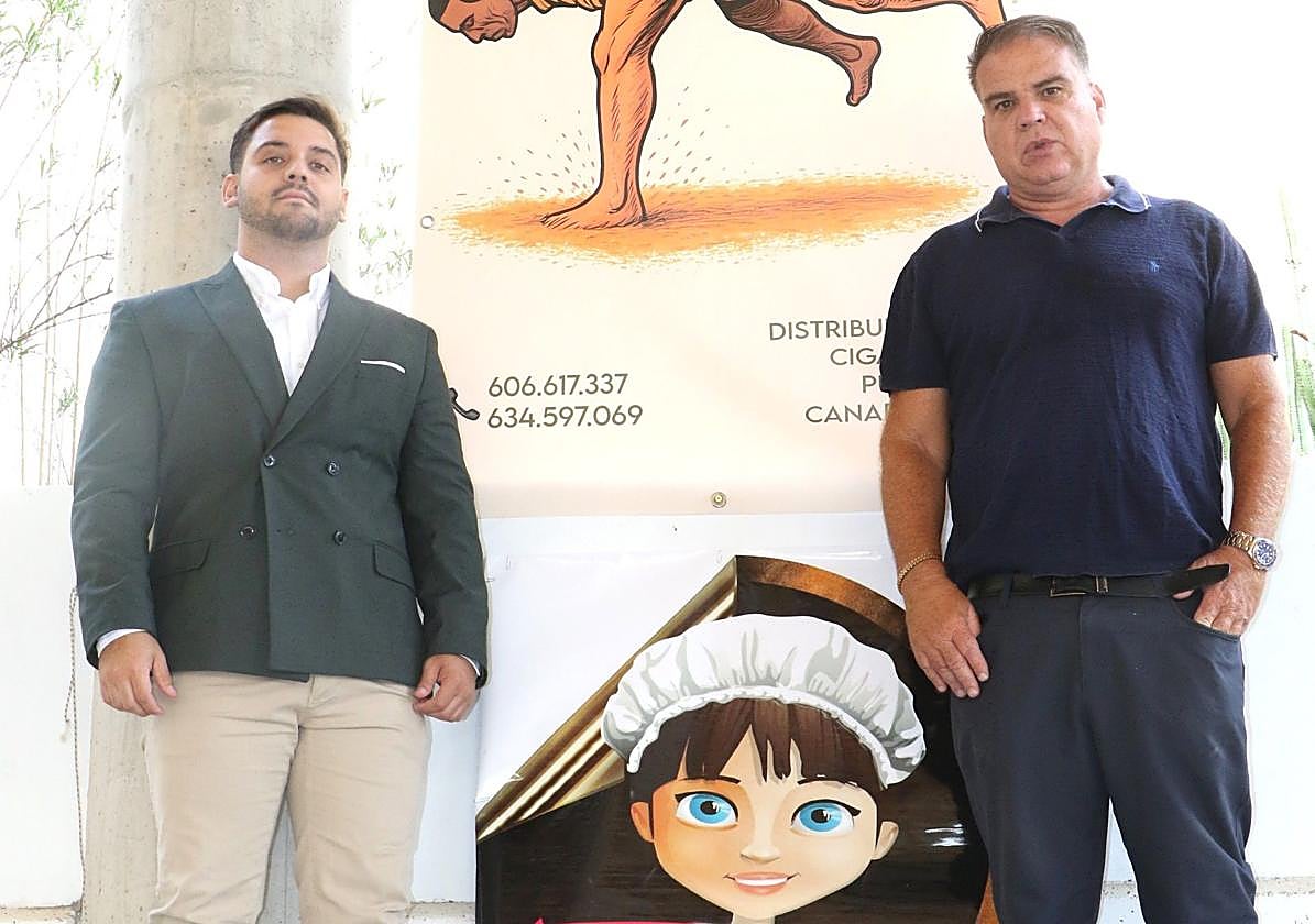 Javi Monzón y Juan de Dios, en La Presa.