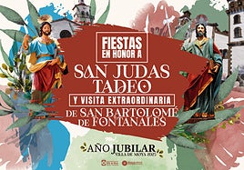 Cartel de las fiestas de San Judas Tadeo en Villa de Moya 2025